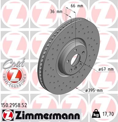 34106887658Z2 150.2958.52 Brake Disc