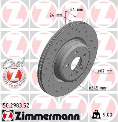 34208856162Z2 150.2983.52 Brake Disc