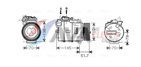 64529122618AQ BWAK320 Compressor, air conditioning