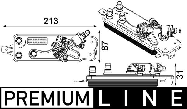 17217638678MO CLC 90 000P Oil Cooler, automatic transmission