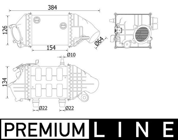 17517843119MO CI 226 000P Charge Air Cooler