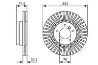34116864906BO 34116864906 34 11 6 864 906 6864906 0 986 479 D39 BMW E60 -  Brake Disc
