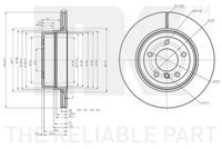 34216864053NK 34216864053 34 21 6 864 053 6864053 3115120  Brake Disc