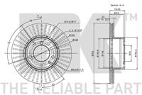 34116756534NK2 34116756534 34 11 6 756 534 6756534 311519  Brake Disc