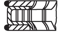 11257594453MO 11257594453 11 25 7 594 453 7594453 081 RS 00108 0N0  Piston Ring Kit